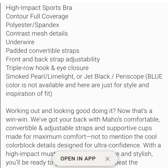 NWT Black Smoked Neon High Impact Sport Bra PLUS Countour Padded - Picture 4 of 16